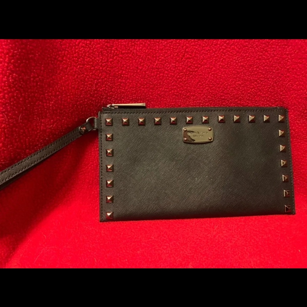 Michael Kors studded wristlet